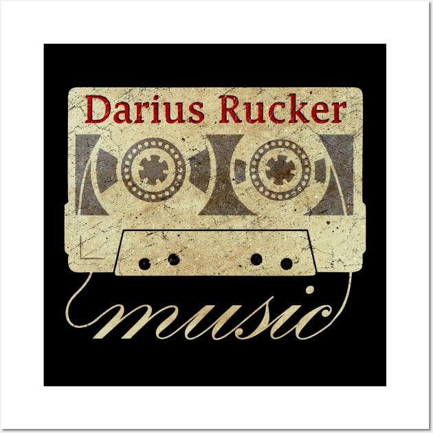 cassett e tape vintage Darius Rucker Wall Art by ElaCuteOfficeGirl Waving Hand